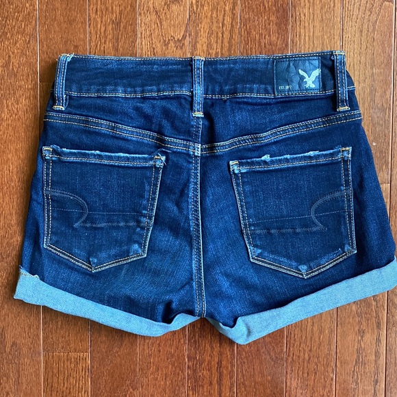 American Eagle Outfitters Super Stretch Hi-Rise Shortie Jean Shorts - Picture 7 of 7